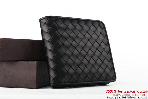 Bottega Veneta Intrecciato Nappa Wallet BV1581 Black Bottega Veneta Intrecciato Nappa Wallet BV1581 Black