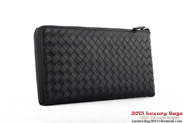 Bottega Veneta Intrecciato Nappa Zippy Wallet BV1570 Black Bottega Veneta Intrecciato Nappa Zippy Wallet BV1570 Black