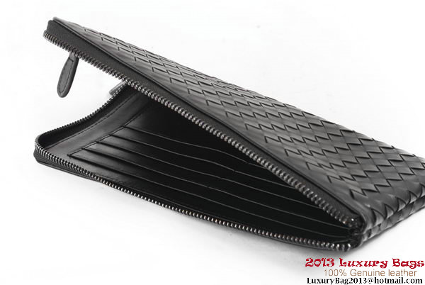 Bottega Veneta Intrecciato Nappa Zippy Wallet BV1570 Black Bottega Veneta Intrecciato Nappa Zippy Wallet BV1570 Black