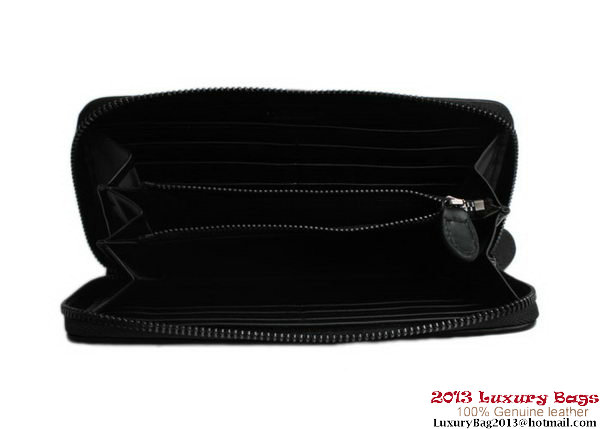 Bottega Veneta Intrecciato Nappa Zippy Wallet BV1571 Black Bottega Veneta Intrecciato Nappa Zippy Wallet BV1571 Black