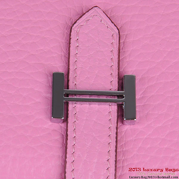 Hermes Bearn Japonaise Clemence Leather Wallet H005 Pink Hermes Bearn Japonaise Clemence Leather Wallet H005 Pink