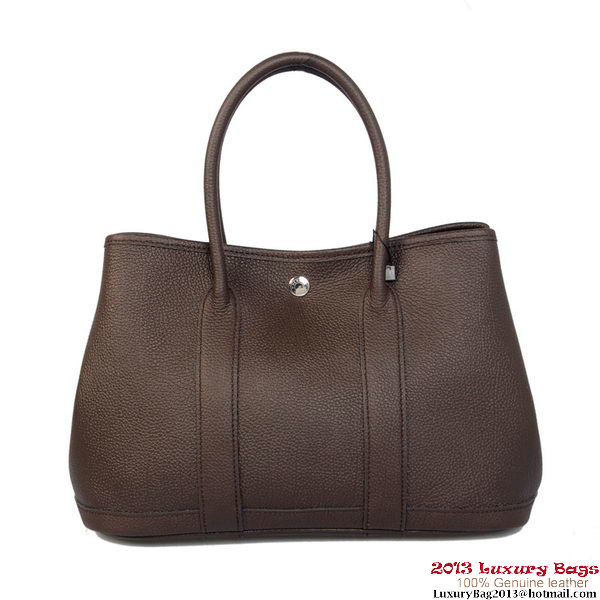 Hermes Garden Party 30CM Bag Calf Leather A1288 Brown Hermes Garden Party 30CM Bag Calf Leather A1288 Brown