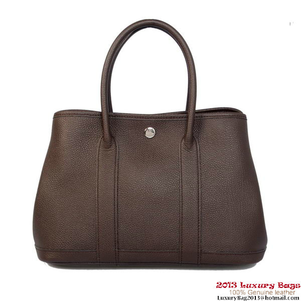 Hermes Garden Party 30CM Bag Calf Leather A1288 Brown Hermes Garden Party 30CM Bag Calf Leather A1288 Brown