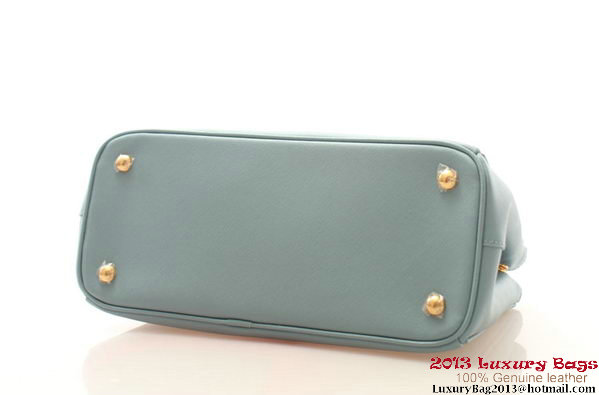 Prada Saffiano Leather 30cm Tote Bag BN1801 Light Blue Prada Saffiano Leather 30cm Tote Bag BN1801 Light Blue