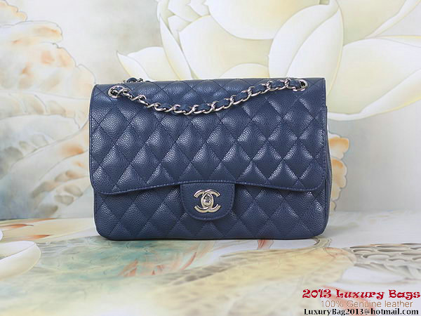 Chanel 2.55 Classic Flap Bag RoyalBlue Original Cannage Patterns Leather Silver Chanel 2.55 Classic Flap Bag RoyalBlue Original Cannage Patterns Leather Silver