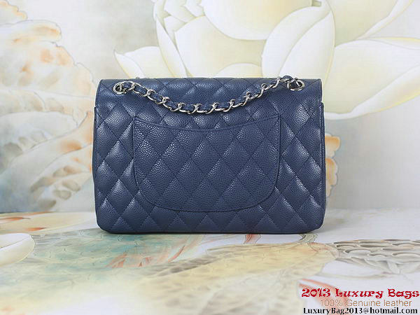 Chanel 2.55 Classic Flap Bag RoyalBlue Original Cannage Patterns Leather Silver Chanel 2.55 Classic Flap Bag RoyalBlue Original Cannage Patterns Leather Silver