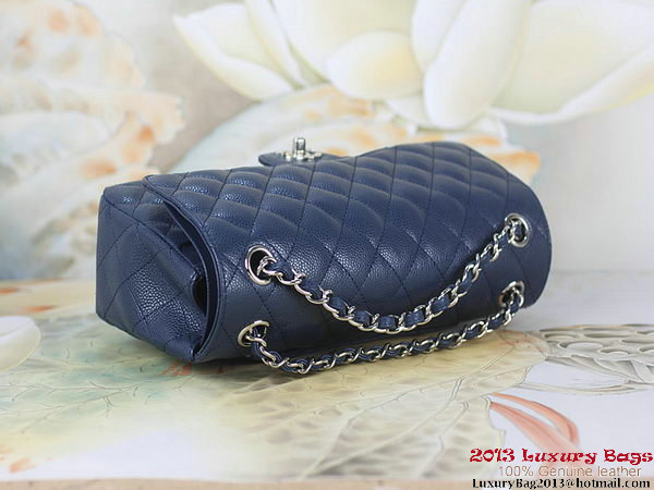 Chanel 2.55 Classic Flap Bag RoyalBlue Original Cannage Patterns Leather Silver Chanel 2.55 Classic Flap Bag RoyalBlue Original Cannage Patterns Leather Silver