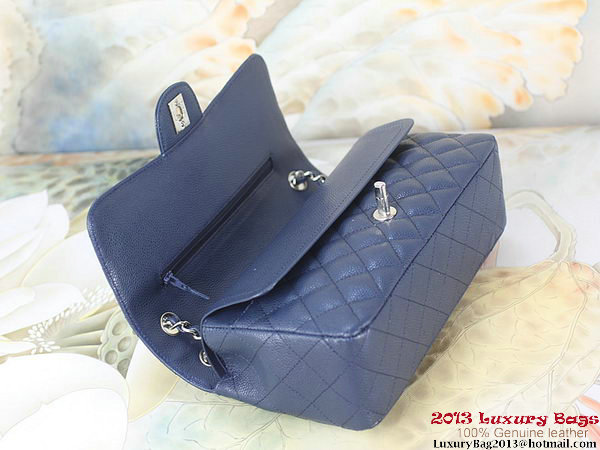 Chanel 2.55 Classic Flap Bag RoyalBlue Original Cannage Patterns Leather Silver Chanel 2.55 Classic Flap Bag RoyalBlue Original Cannage Patterns Leather Silver