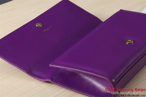 Yves Saint Laurent Classic Monogramme Tassel Clutch Bag Y041 Purple Yves Saint Laurent Classic Monogramme Tassel Clutch Bag Y041 Purple