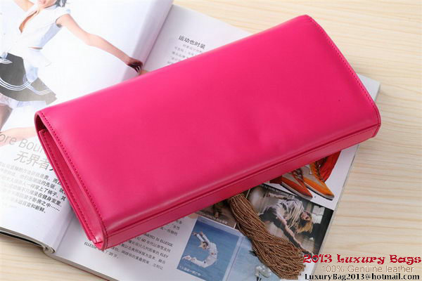 Yves Saint Laurent Classic Monogramme Tassel Clutch Bag Y041 Rose Yves Saint Laurent Classic Monogramme Tassel Clutch Bag Y041 Rose