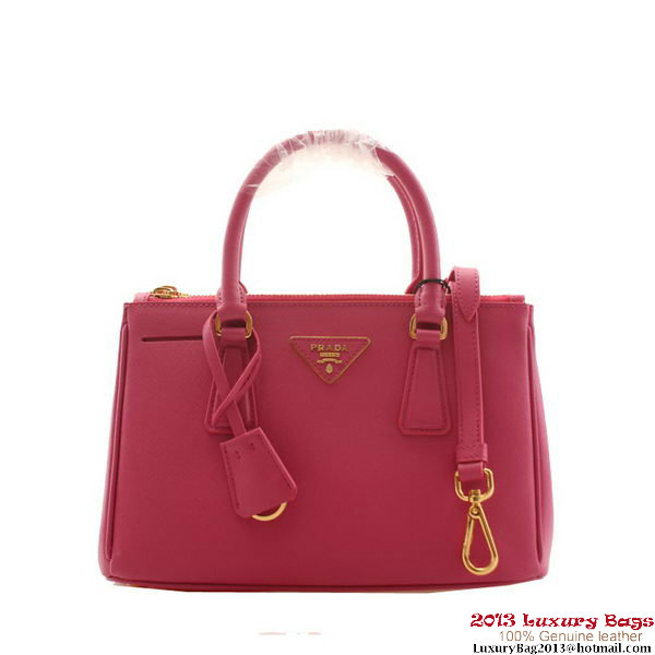 Prada BN2316 Peach Saffiano Calfskin Leather Small Bag