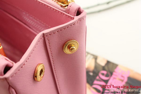 Prada BN2316 Pink Saffiano Calfskin Leather Small Bag Prada BN2316 Pink Saffiano Calfskin Leather Small Bag