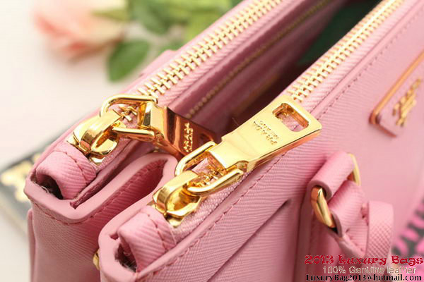 Prada BN2316 Pink Saffiano Calfskin Leather Small Bag Prada BN2316 Pink Saffiano Calfskin Leather Small Bag