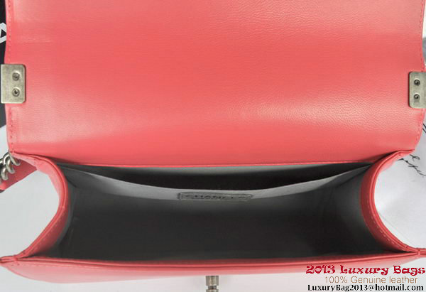 Boy Chanel Flap Shoulder Bag Original Sheepskin Leather A67086 Light Red Boy Chanel Flap Shoulder Bag Original Sheepskin Leather A67086 Light Red