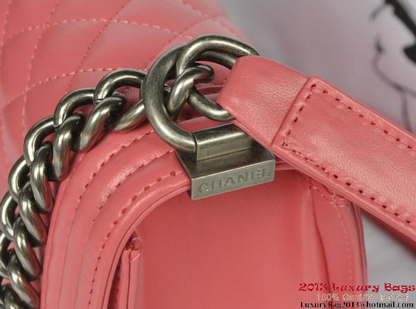 Boy Chanel Flap Shoulder Bag Original Sheepskin Leather A67086 Light Red Boy Chanel Flap Shoulder Bag Original Sheepskin Leather A67086 Light Red