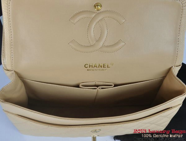 Chanel 2.55 Series Flap Bag Original Caviar Leather A1112 Apricot Chanel 2.55 Series Flap Bag Original Caviar Leather A1112 Apricot