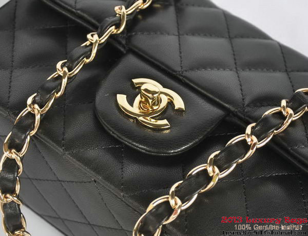 Chanel Classic Flap Bags Black Original Sheepskin Leather A1116 Gold Chanel Classic Flap Bags Black Original Sheepskin Leather A1116 Gold