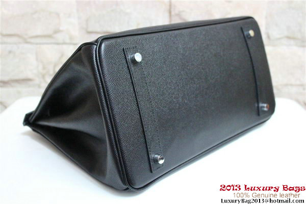 Hermes Birkin 35CM Tote Bag Black Clemence Leather H6089 Silver/Gold Hermes Birkin 35CM Tote Bag Black Clemence Leather H6089 Silver/Gold