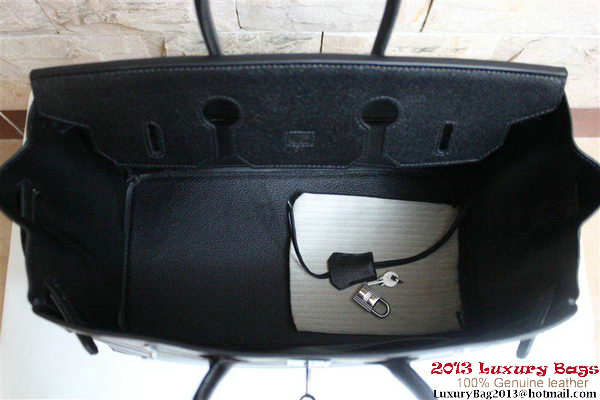 Hermes Birkin 35CM Tote Bag Black Clemence Leather H6089 Silver/Gold Hermes Birkin 35CM Tote Bag Black Clemence Leather H6089 Silver/Gold