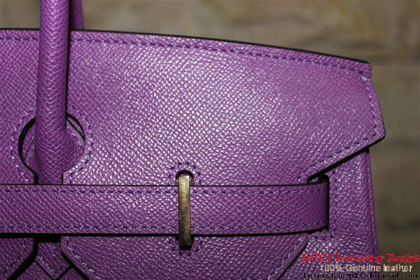 Hermes Birkin 35CM Tote Bag Purple Clemence Leather H6089 Gold Hermes Birkin 35CM Tote Bag Purple Clemence Leather H6089 Gold
