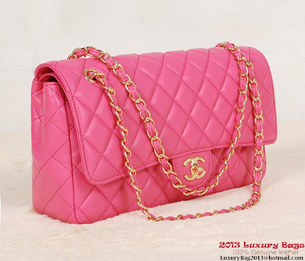 Chanel Classic Flap Bag 1113 Rose Sheepskin Gold Chanel Classic Flap Bag 1113 Rose Sheepskin Gold