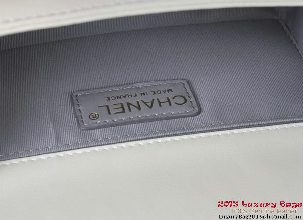 Boy Chanel Flap Shoulder Bag Python Leather A66094 OffWhite