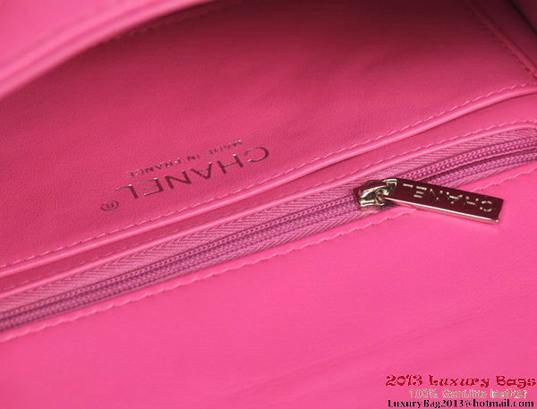 Chanel Classic Flap Bags Rose Original Sheepskin Leather A1116 Silver Chanel Classic Flap Bags Rose Original Sheepskin Leather A1116 Silver