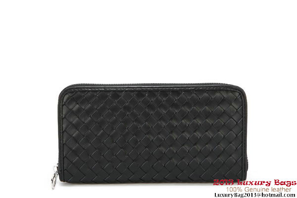 Bottega Veneta Intrecciato Nappa Zippy Wallet 115709-2 Black Bottega Veneta Intrecciato Nappa Zippy Wallet 115709-2 Black