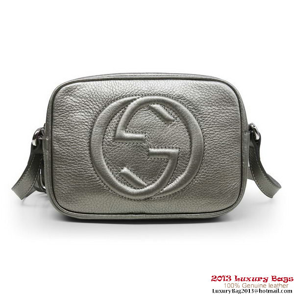 Gucci Soho Calfskin Leather Disco Bag 308364 Silver Gucci Soho Calfskin Leather Disco Bag 308364 Silver