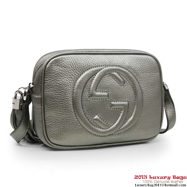 Gucci Soho Calfskin Leather Disco Bag 308364 Silver Gucci Soho Calfskin Leather Disco Bag 308364 Silver