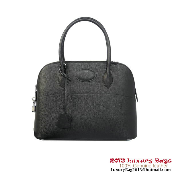 Hermes Bolide Tote Bags Calf Leather Black