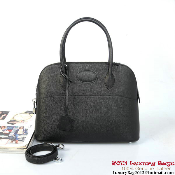 Hermes Bolide Tote Bags Calf Leather Black Hermes Bolide Tote Bags Calf Leather Black