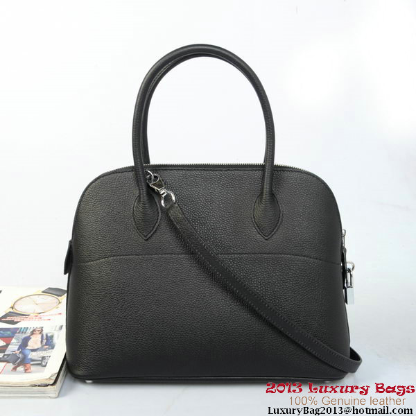 Hermes Bolide Tote Bags Calf Leather Black Hermes Bolide Tote Bags Calf Leather Black
