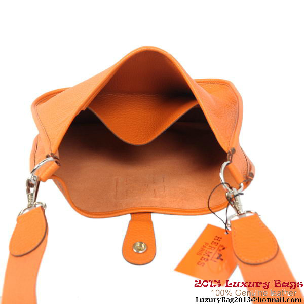 Hermes Evelyn Bag Original Calf Leather H1608 Orange Hermes Evelyn Bag Original Calf Leather H1608 Orange