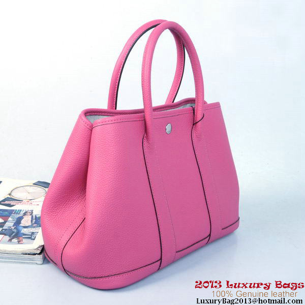 Hermes Garden Party 30CM Bag Calf Leather A1288 Rose Hermes Garden Party 30CM Bag Calf Leather A1288 Rose