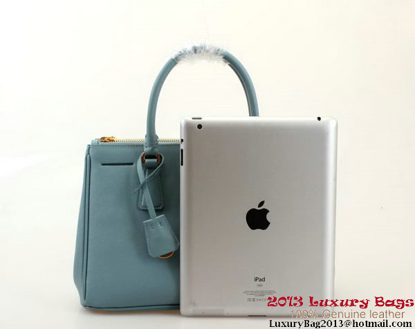 Prada Saffiano 30cm Tote Bag BN1801 - SkyBlue Prada Saffiano 30cm Tote Bag BN1801 - SkyBlue