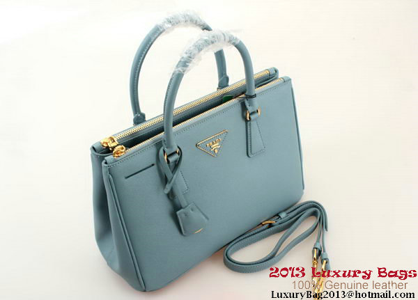 Prada Saffiano 30cm Tote Bag BN1801 - SkyBlue Prada Saffiano 30cm Tote Bag BN1801 - SkyBlue