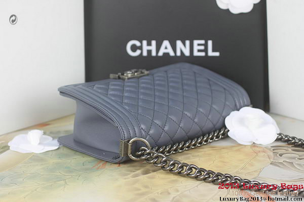 Boy Chanel Flap Shoulder Bag Original Sheepskin Leather A67025 Gray Boy Chanel Flap Shoulder Bag Original Sheepskin Leather A67025 Gray