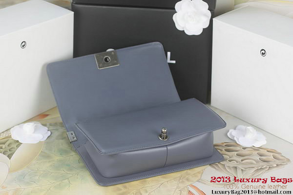 Boy Chanel Flap Shoulder Bag Original Sheepskin Leather A67025 Gray Boy Chanel Flap Shoulder Bag Original Sheepskin Leather A67025 Gray