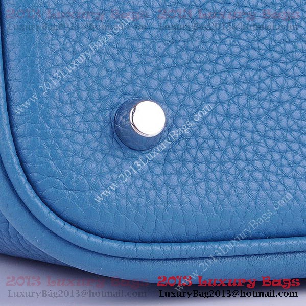 Hermes Picotin Lock MM Bag in Clemence Leather 8616 Blue Hermes Picotin Lock MM Bag in Clemence Leather 8616 Blue