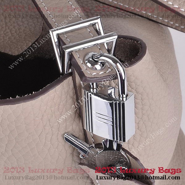Hermes Picotin Lock MM Bag in Clemence Leather 8616 Gray Hermes Picotin Lock MM Bag in Clemence Leather 8616 Gray