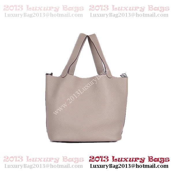 Hermes Picotin Lock PM Bag in Clemence Leather 8615 Gray