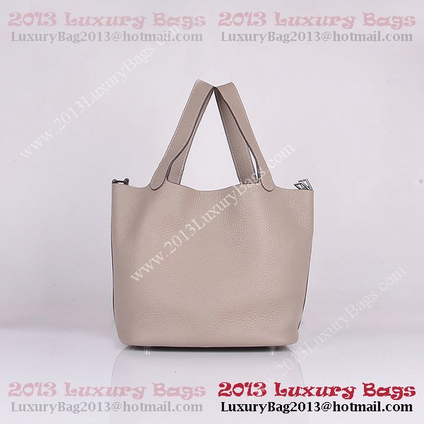 Hermes Picotin Lock PM Bag in Clemence Leather 8615 Gray Hermes Picotin Lock PM Bag in Clemence Leather 8615 Gray