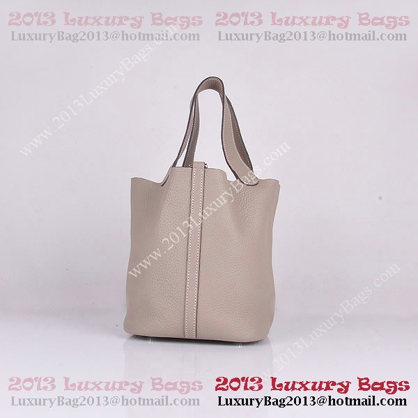 Hermes Picotin Lock PM Bag in Clemence Leather 8615 Gray Hermes Picotin Lock PM Bag in Clemence Leather 8615 Gray