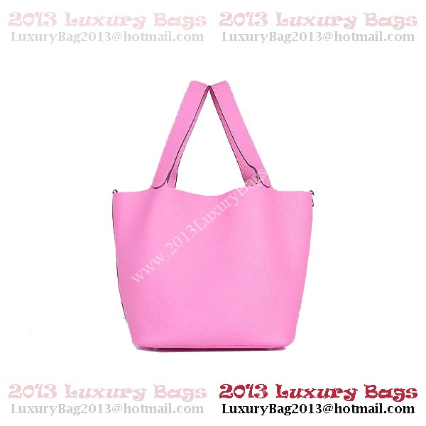 Hermes Picotin Lock PM Bag in Clemence Leather 8615 Pink