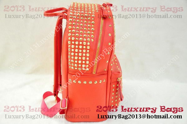 MCM Stark Backpack in Orange Grainy Leather MCM Stark Backpack in Orange Grainy Leather