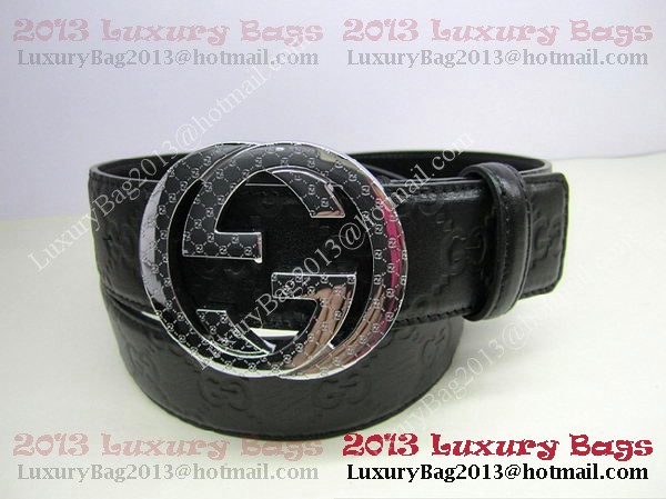 Gucci Belts GG028 Black Silver Gucci Belts GG028 Black Silver