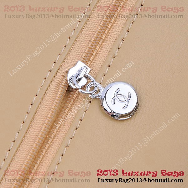 Chanel 2.55 Series Classic Flap Bag 1112 Apricot Sheepskin Silver Chanel 2.55 Series Classic Flap Bag 1112 Apricot Sheepskin Silver