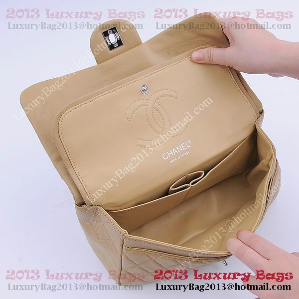 Chanel 2.55 Series Classic Flap Bag 1112 Apricot Sheepskin Silver Chanel 2.55 Series Classic Flap Bag 1112 Apricot Sheepskin Silver