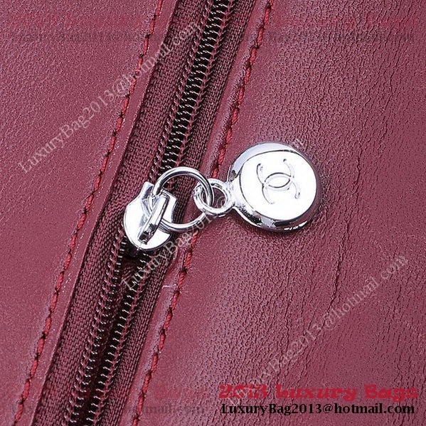 Chanel 2.55 Series Classic Flap Bag 1112 Burgundy Sheepskin Silver Chanel 2.55 Series Classic Flap Bag 1112 Burgundy Sheepskin Silver